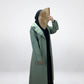 Olive Trench Coat With Belt