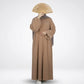 Beige Ribbed Winter Dress