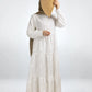 Bloom Embroidered Maxi Dress-Cotton Voile