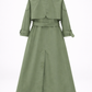 Olive Trench Coat With Belt