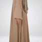 Beige Ribbed Winter Dress