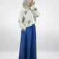 Soft Floral Knit Cardigan-Free Size