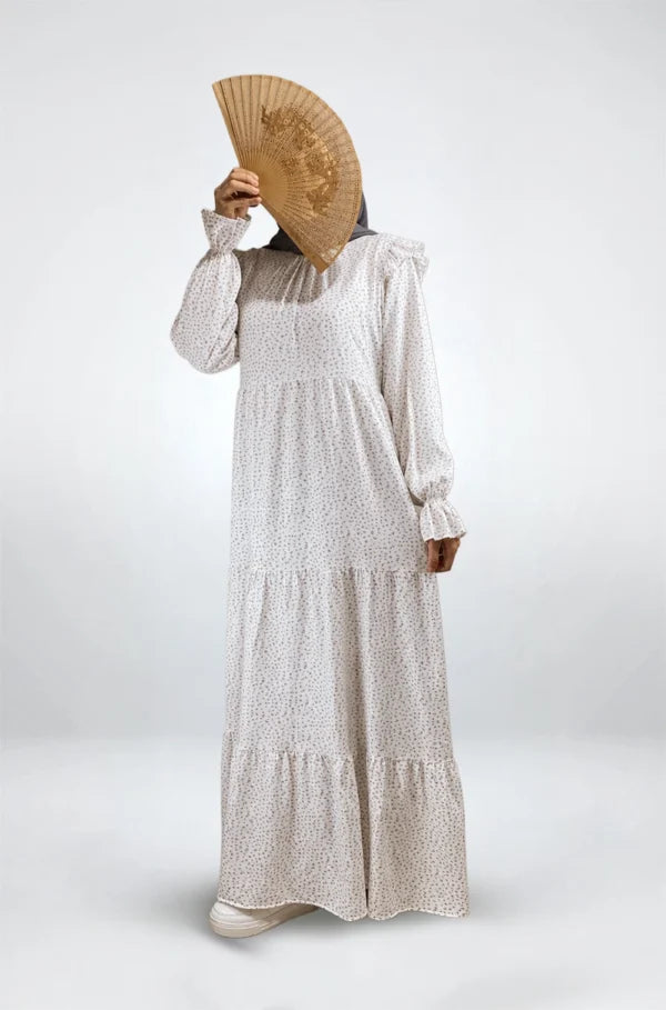 Mini Flowers Linen Dress