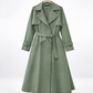 Olive Trench Coat With Belt