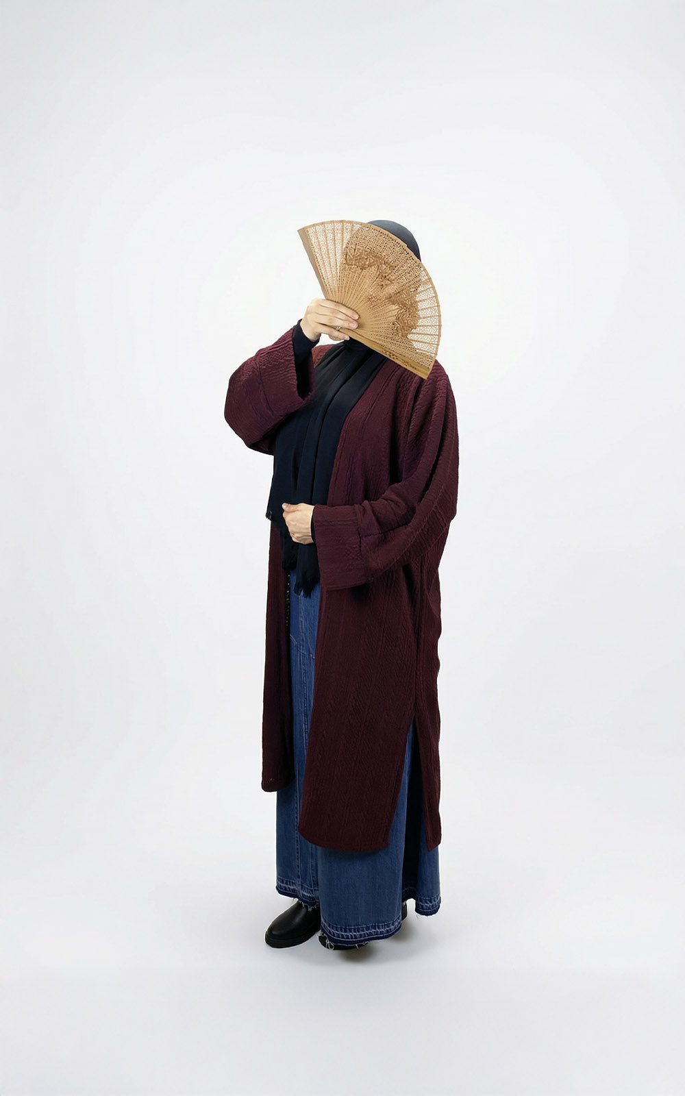 Long Knitted Cardigan- Free Size