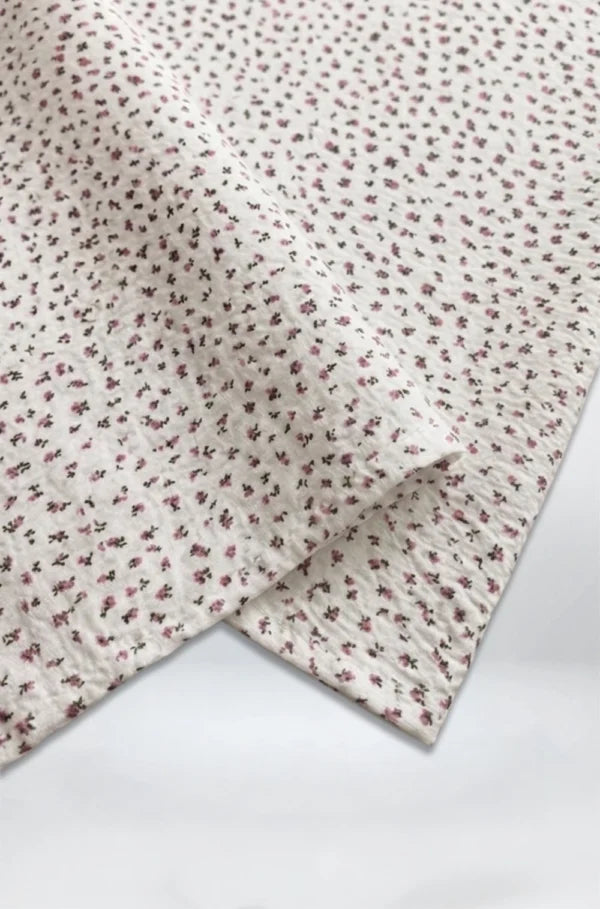 Mini Flowers Linen Dress