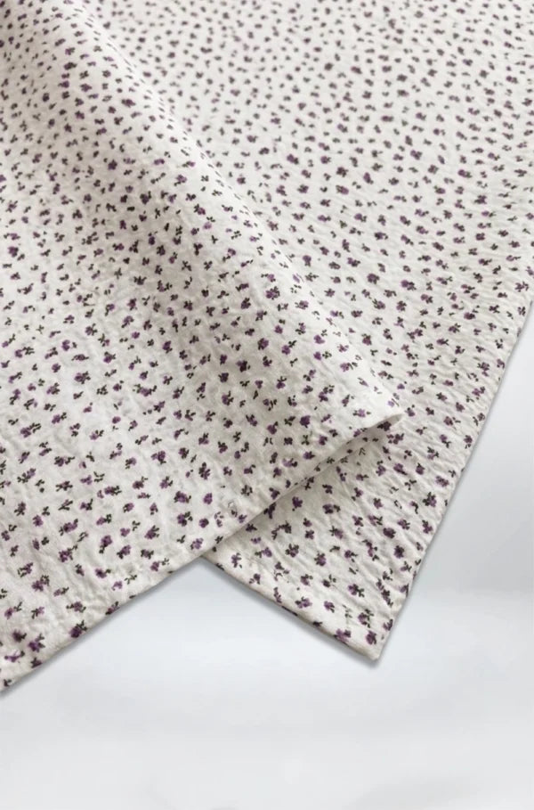 Mini Flowers Linen Dress