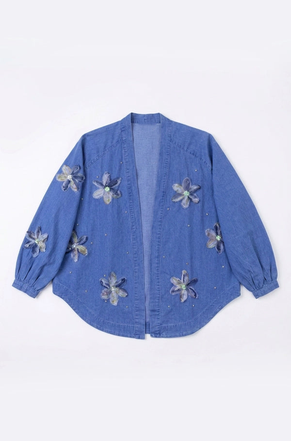 Floral Denim Jacket