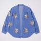 Floral Denim Cardigan