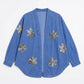 Floral Denim Cardigan
