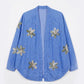 Floral Denim Cardigan