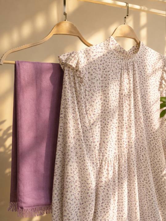 Mini Flowers Linen Dress