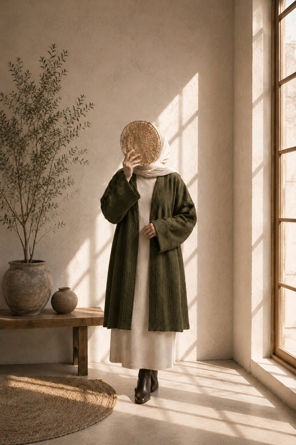 Long Knitted Cardigan- Free Size