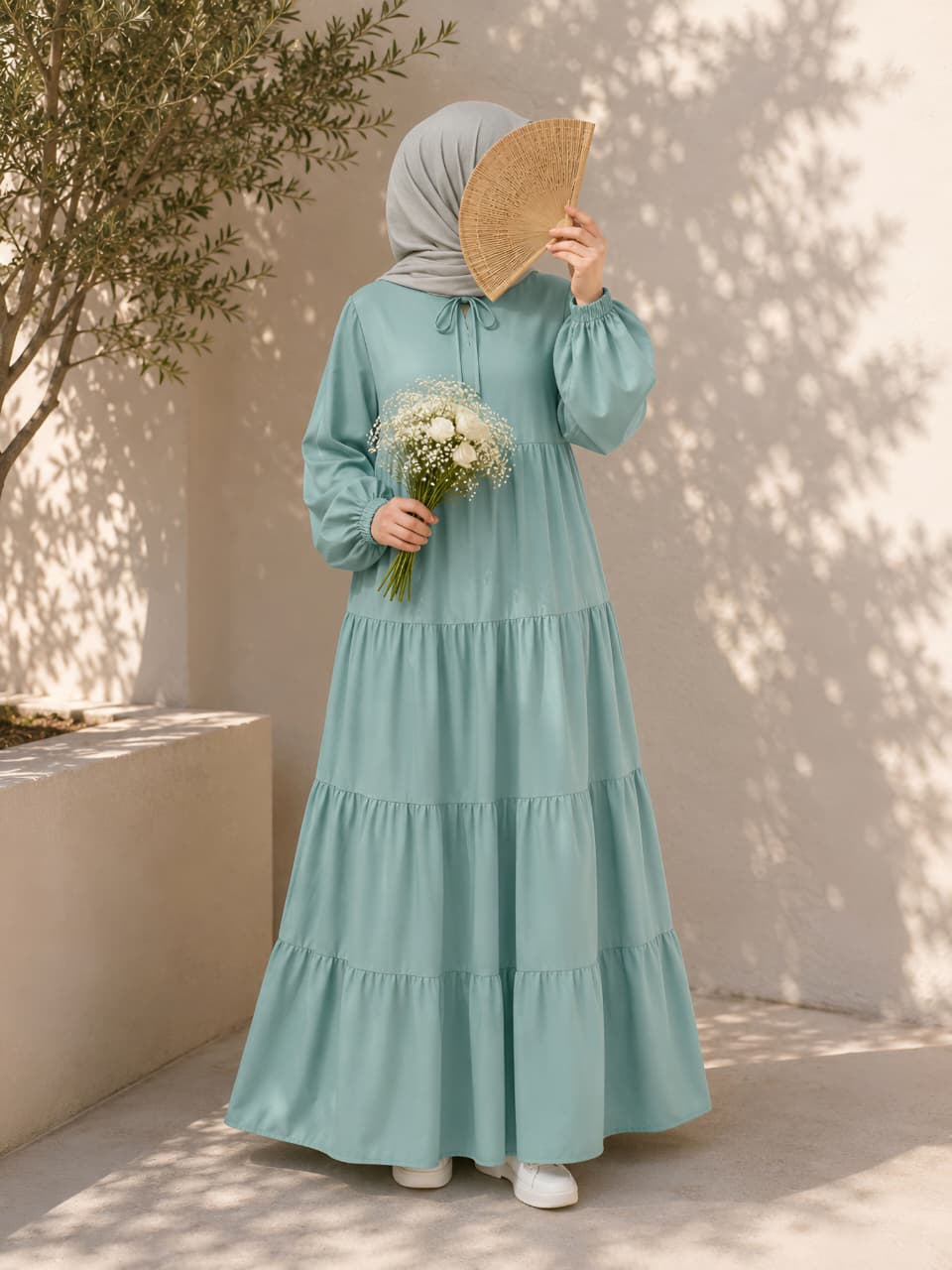 Modest Linen Dress