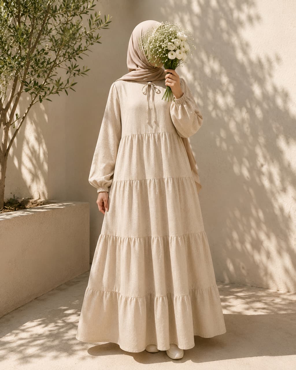 Modest Linen Dress