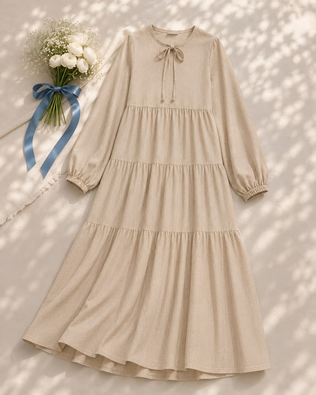 Modest Linen Dress
