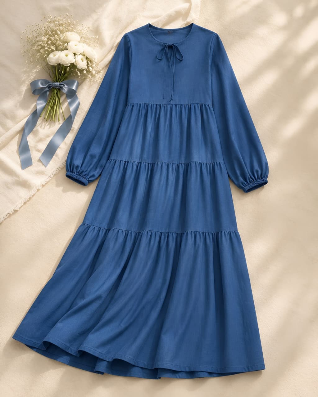Modest Linen Dress