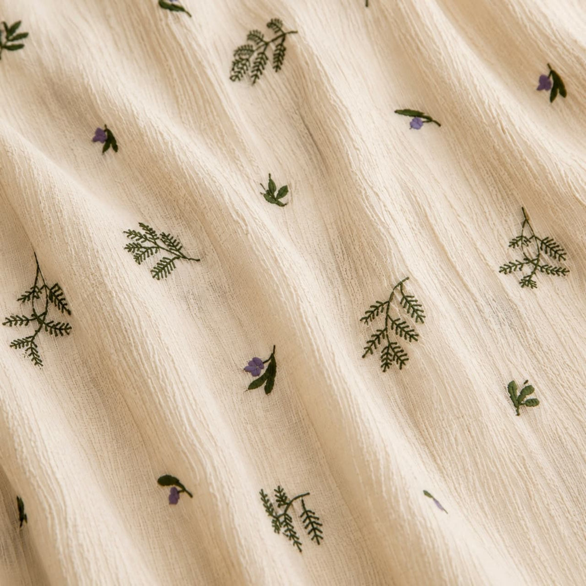 Embroidered Flare Dress