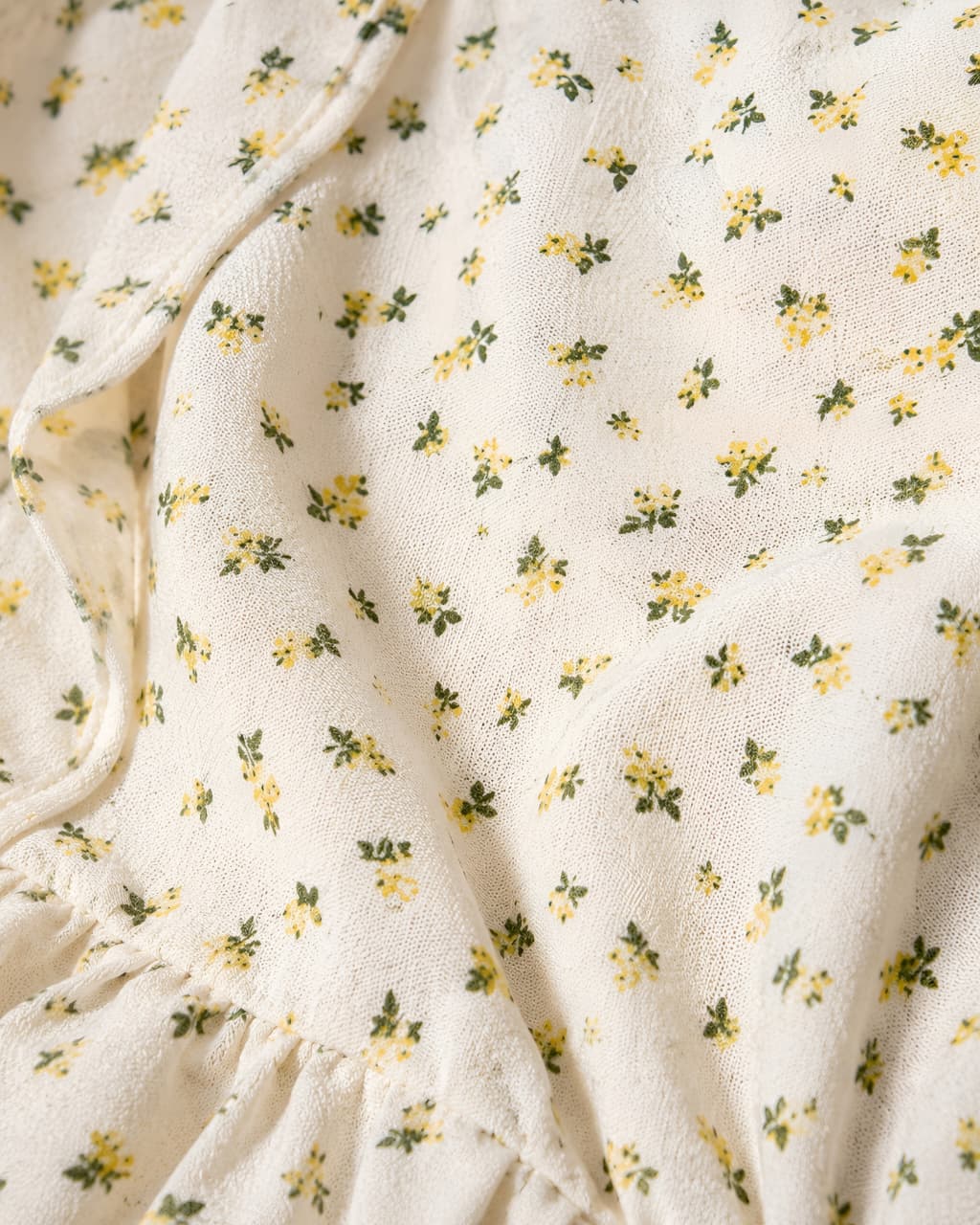 Mini Flowers Linen Dress