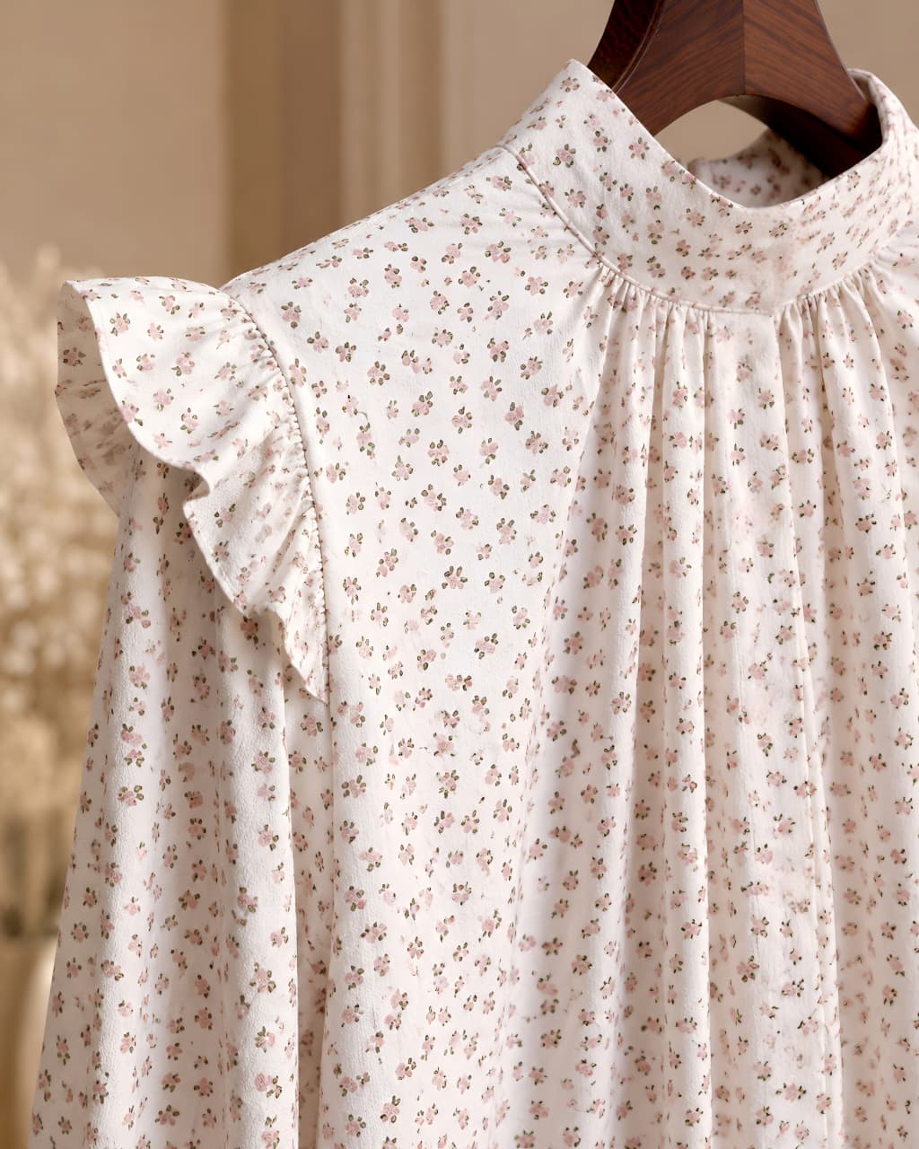 Mini Flowers Linen Dress