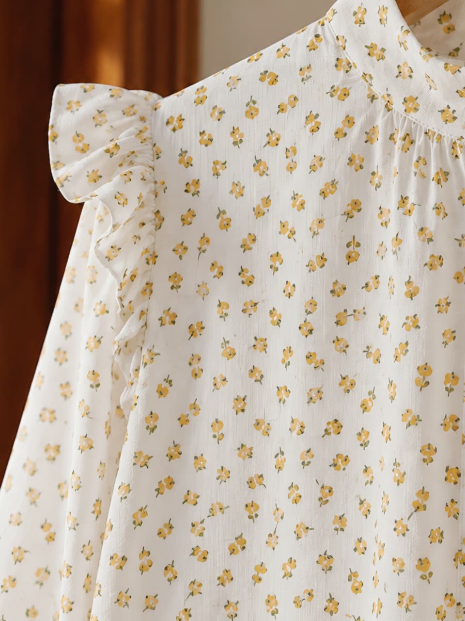 Mini Flowers Linen Dress