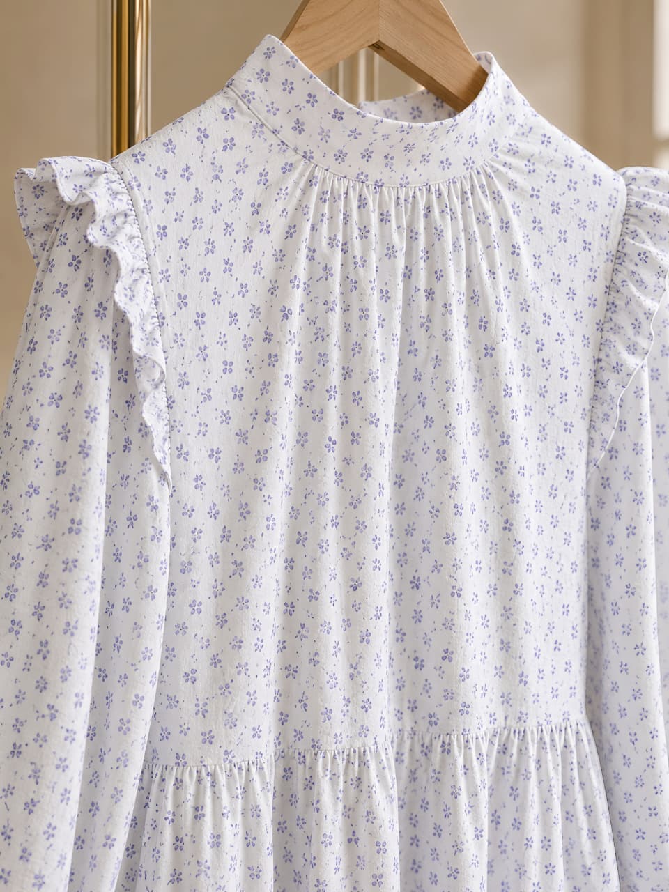 Mini Flowers Linen Dress