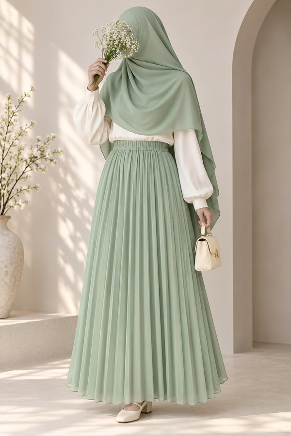 Chiffon Plated Skirt